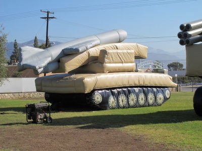 2K12 Kub beige inflatable decoy target.