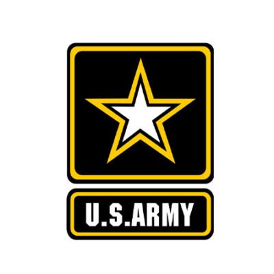 Logo of the United States Army.