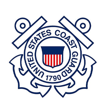 Logo of the United States Coast Guard.