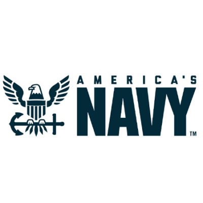 Logo of the United States Navy.